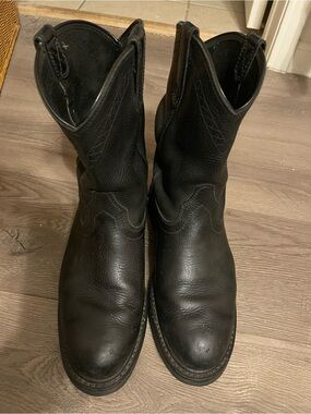 Ariat Black Sierra Work Boot Style No. 10002422 sz 8 1/2 EE.